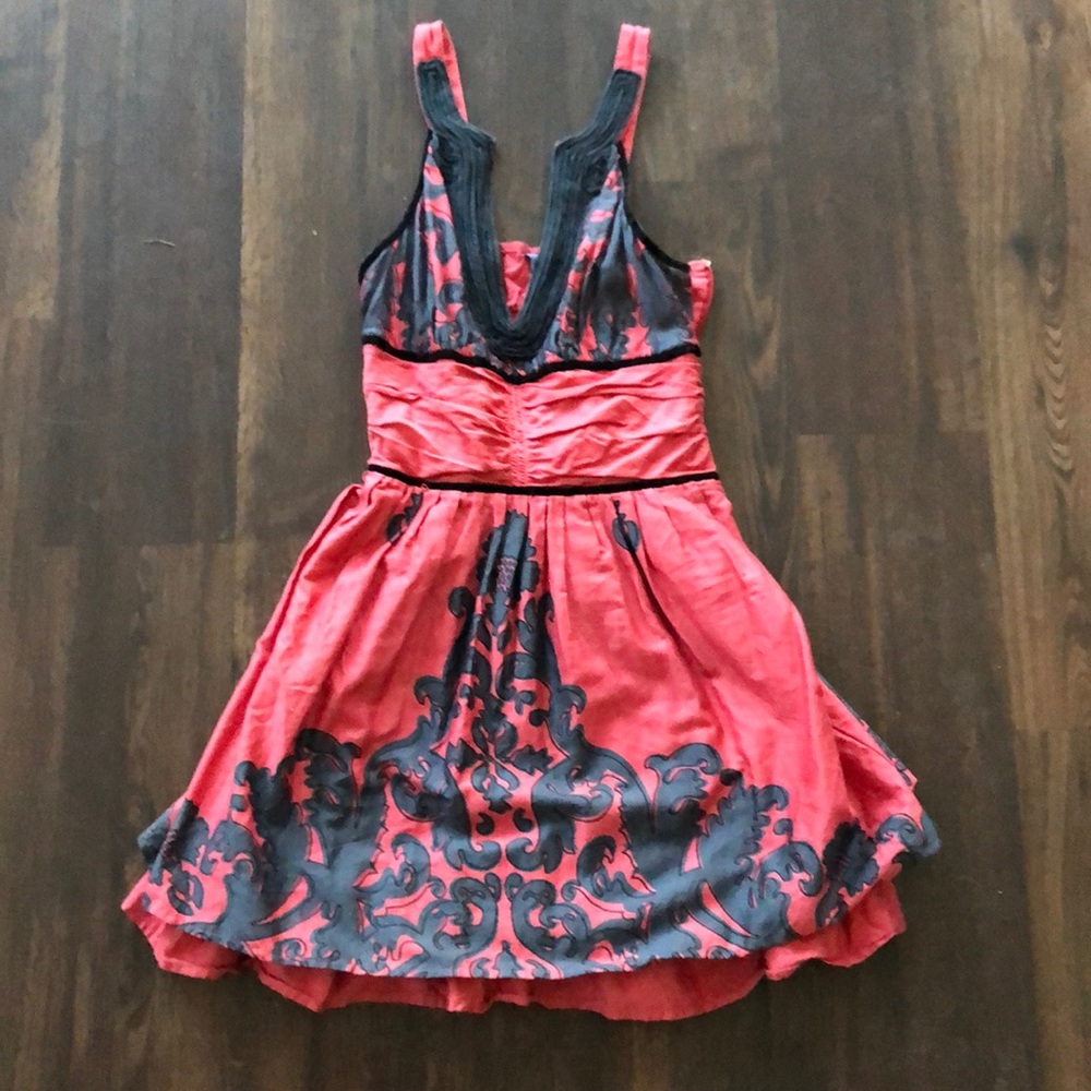 Free People V Neck Paisley Dress